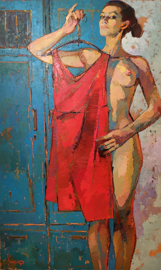 Natalia Korf-Ivanyuk, Red dress, 2013, Imagine Point