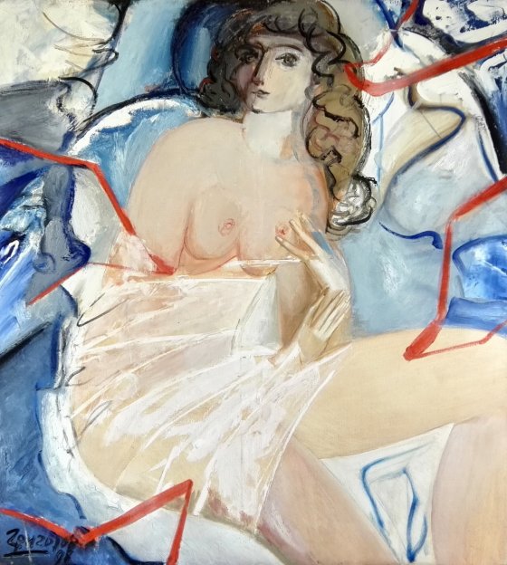 Виктор Григоров, Женщина в голубом, 1988, Imagine Point