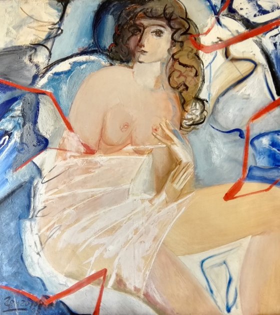 Виктор Григоров, Женщина в голубом, 1988, Imagine Point №1