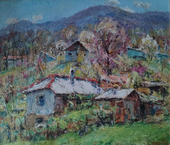 Pavlo Miroshnychenko, Spring in Mironovka, 1990, Imagine Point №2