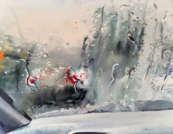 Anatolii Varvarov, Lights. Rain on the road, 2019, Imagine Point